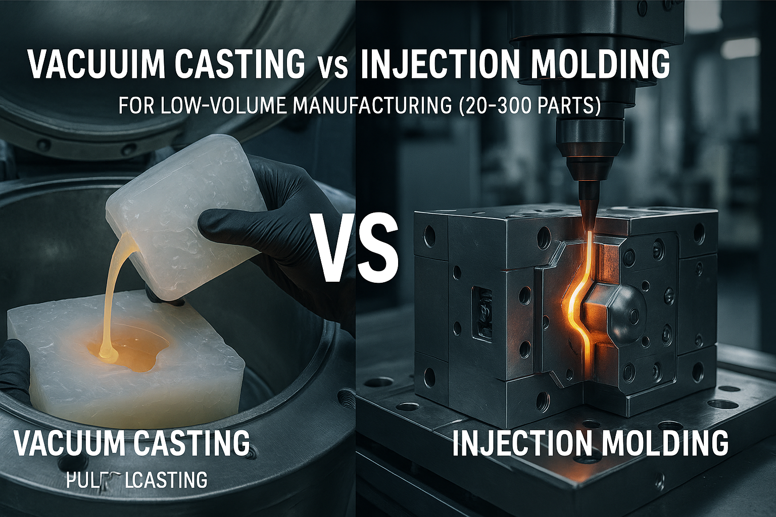 真空鋳造と射出成形