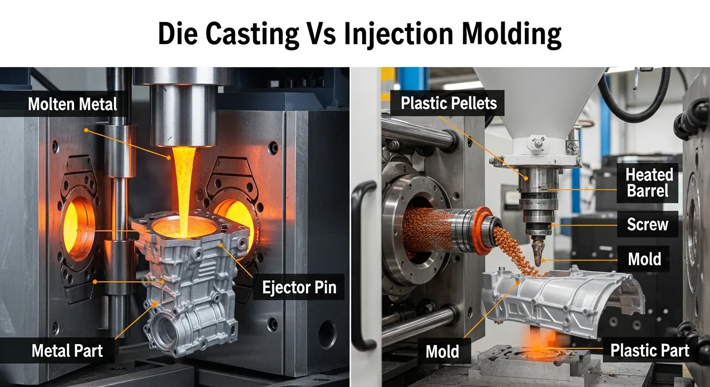 Die casting Vs injection molding