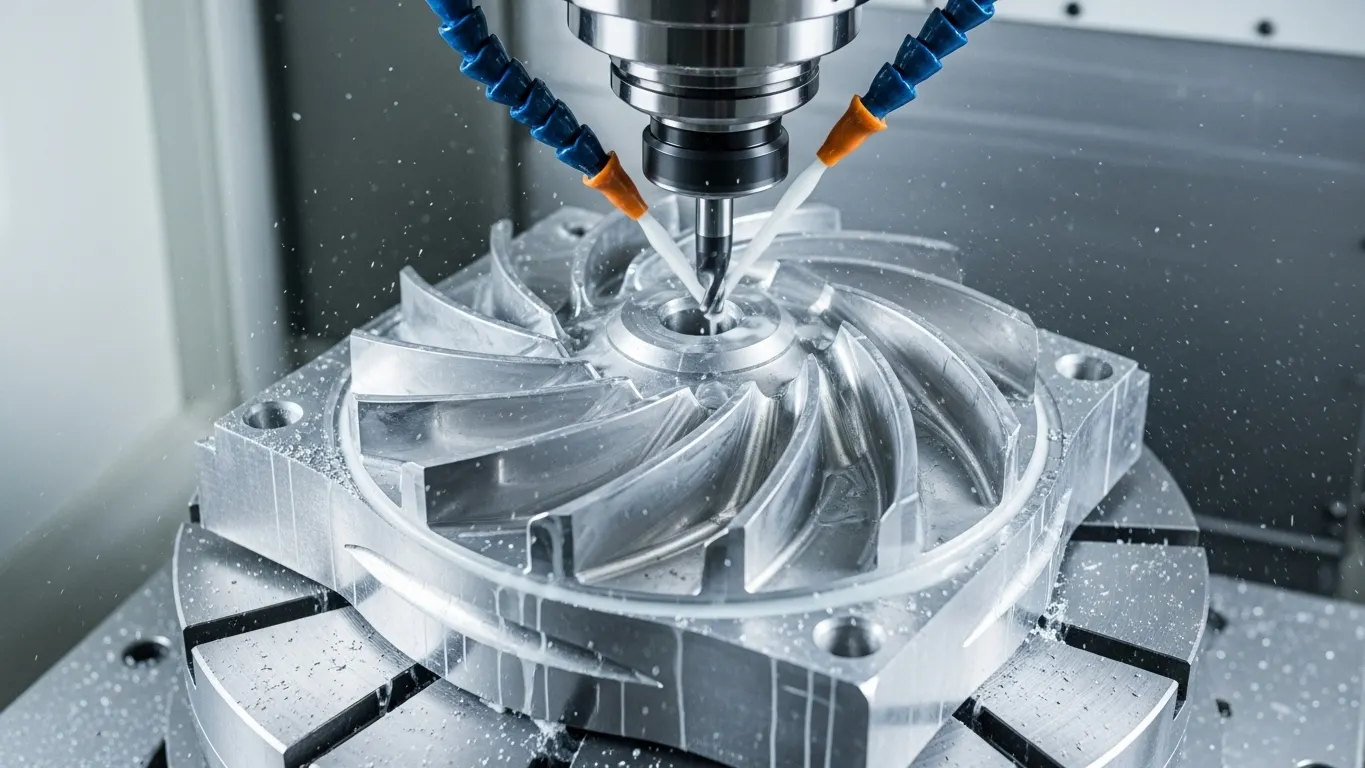 5-axis CNC milling impeller prototype