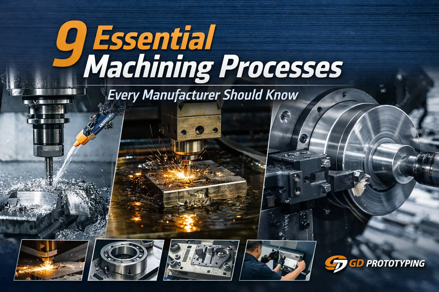 9 Wesentliche Bearbeitungsprozesse, die jeder moderne Hersteller kennen sollte