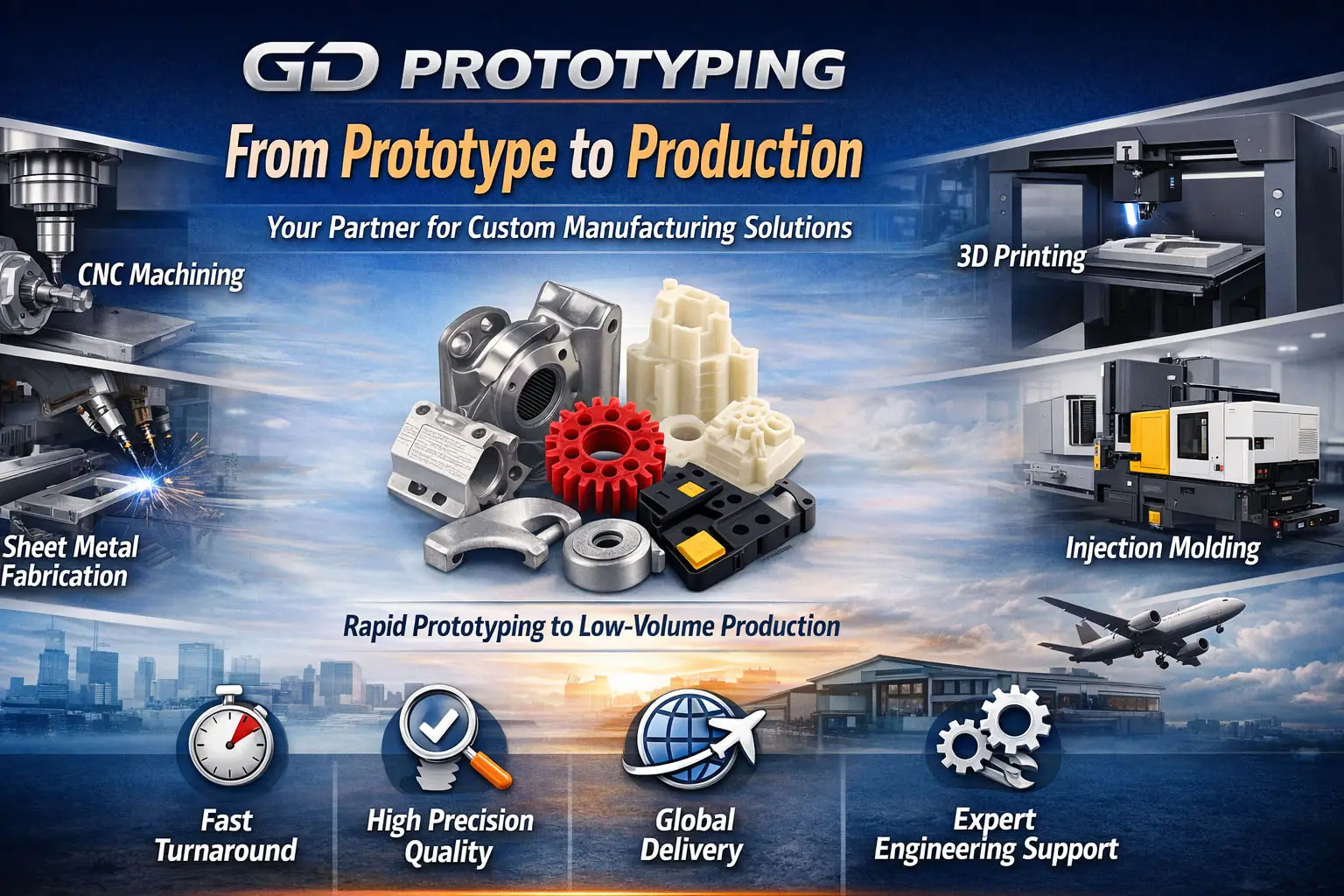 How GD Prototyping Delivers World‑Class Custom Parts from Prototype to Production